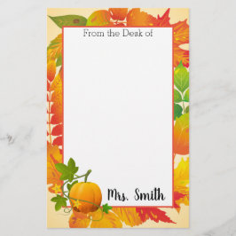 Papelería Cosecha otoñal personalizada