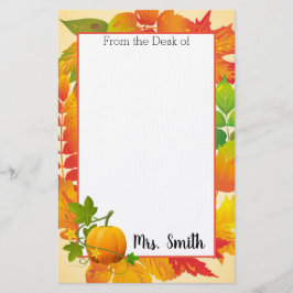 Papelería Cosecha otoñal personalizada
