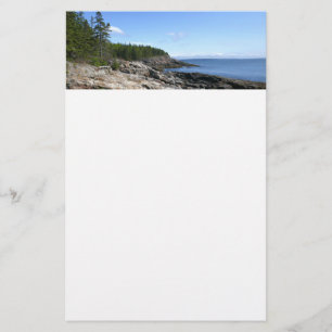Papelería Costa de la isla Bar en el Parque Nacional Acadia
