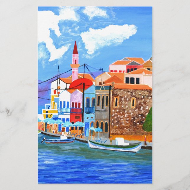 Papelería Costa griega (Anverso)