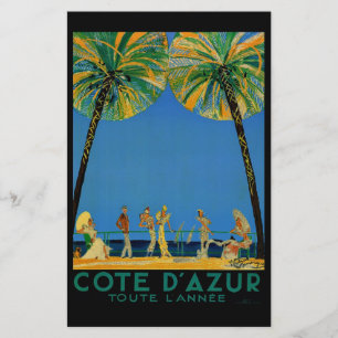 Papelería Côte D'Azur Vintage Viajes Franceses