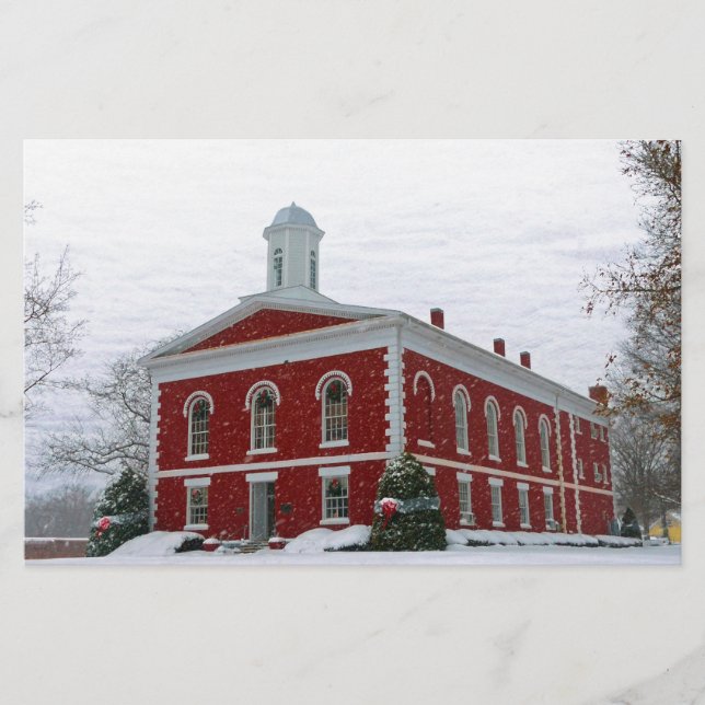 Papelería Courthouse Snow (Anverso)