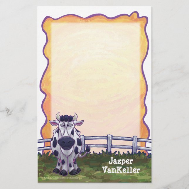 Papelería Cow Stationery (Anverso)