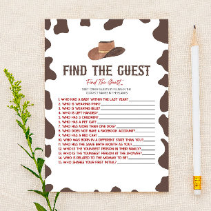 Papelería Cowboy Rodeo Encuentra El Juego De Baby Shower Inv