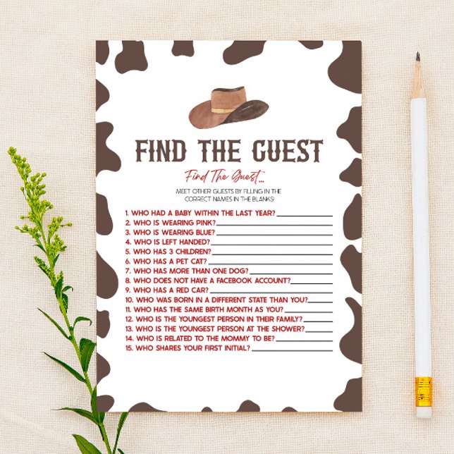 Papelería Cowboy Rodeo Encuentra El Juego De Baby Shower Inv (Subido por el creador)