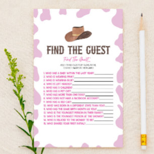 Papelería Cowgirl Rodeo Encuentra El Juego De Baby Shower In