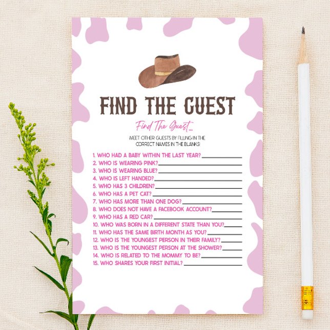 Papelería Cowgirl Rodeo Encuentra El Juego De Baby Shower In (Subido por el creador)