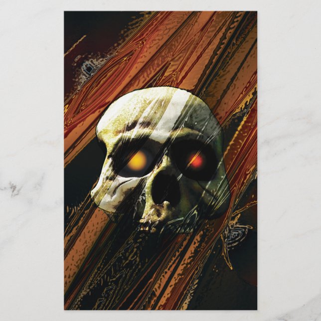 Papelería Cráneo oscuro (Anverso)