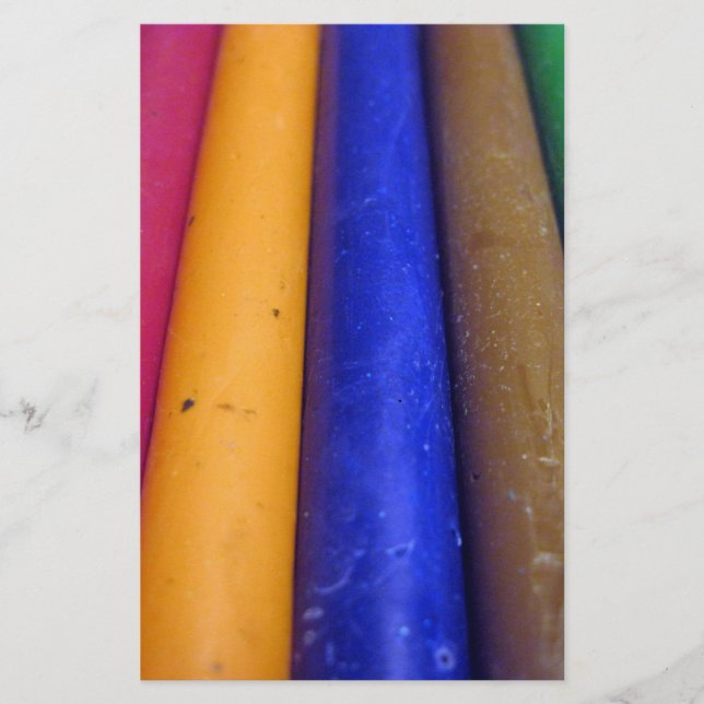 Papelería Crayones coloridos (Anverso)