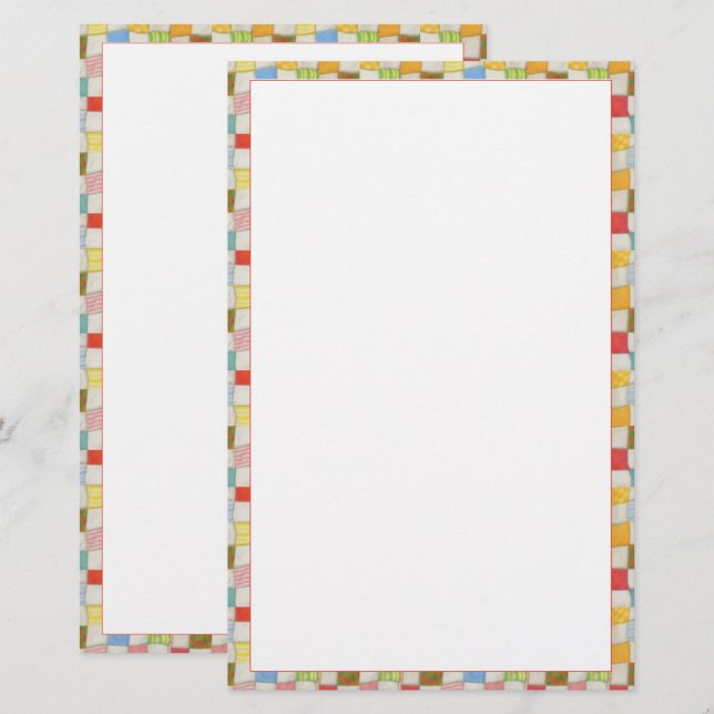 Papelería CRAZY QUILT 5.5x8.5 Estacionamiento (Anverso / Reverso)