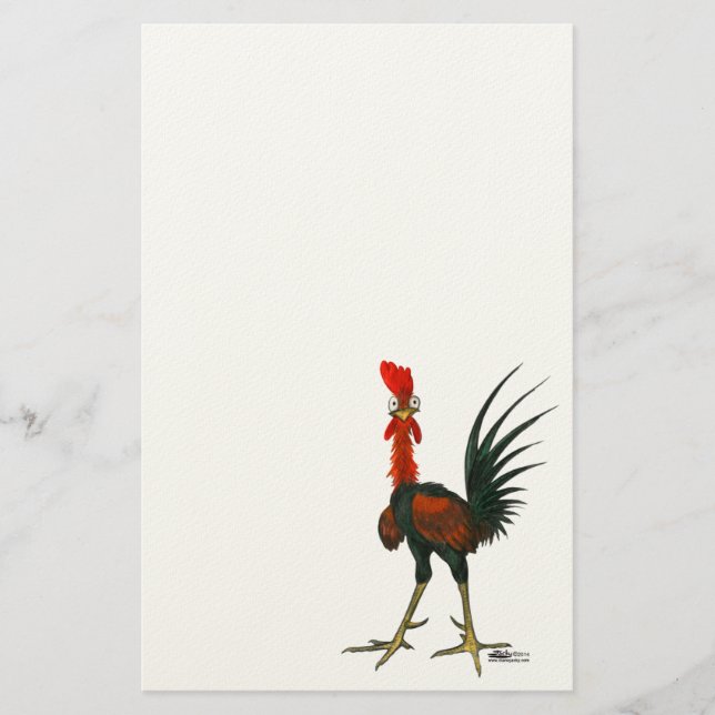 Papelería Crazy Rooster (Anverso)