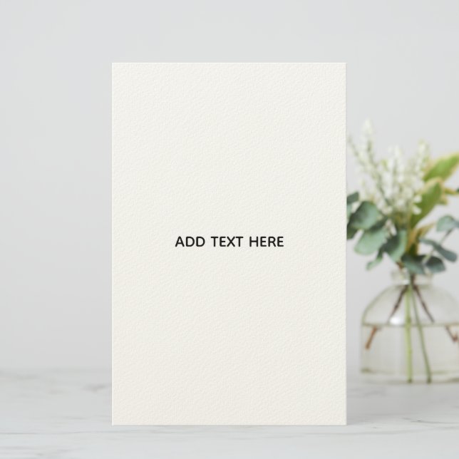Papelería Crea tu propio blanco  (Anverso de pie)