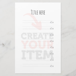 Papelería CREA-TU-PROPIO DIY Carga personalizada tu diseño