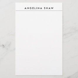 Papelería Creación profesional blanca elegante sencilla