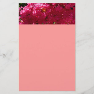 Papelería Crepe Myrtle Tree Magenta Floral