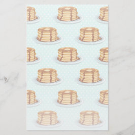 Papelería Crepes con jarabe de arce y patrón Polkadot