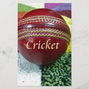 Papelería Cricket: Impresión del arte Red Hard Ball