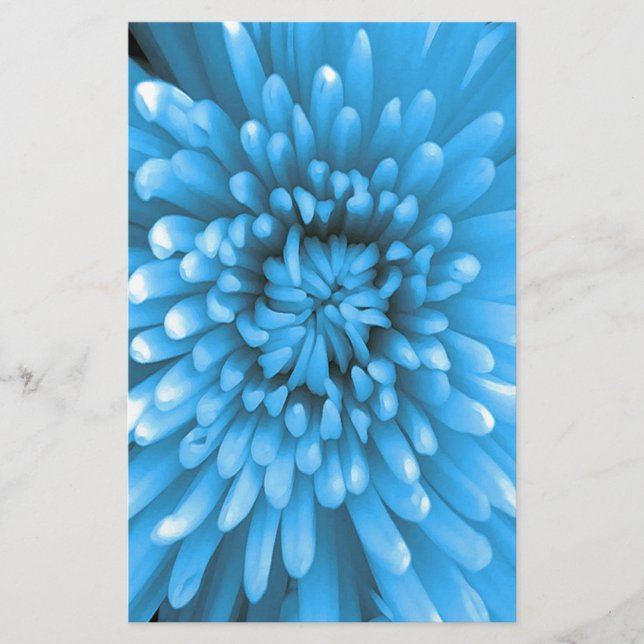 Papelería Crisantemo azul (Anverso)