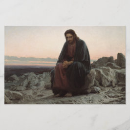 Papelería Cristo en el salvaje (por Ivan Kramskoi)