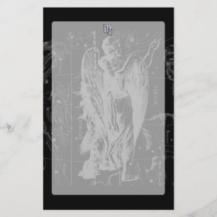 Papelería Cromo como Rótulo del zodiaco del virgo en