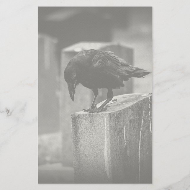 Papelería Crow en el cementerio caído (Anverso)