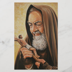 Papelería Crucifijo del sacerdote del St. Padre Pio