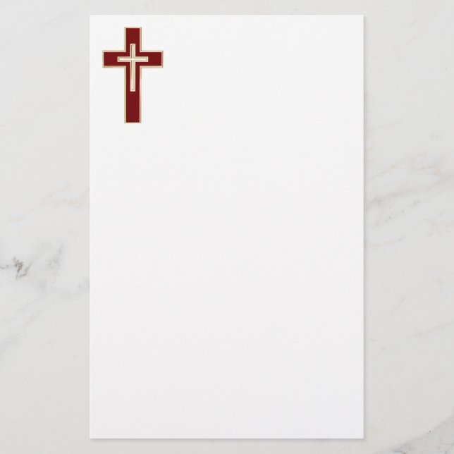Papelería Cruz cristiana (Anverso)