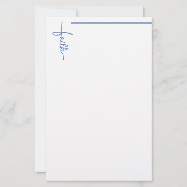 Papelería Cruz de fe (Anverso)