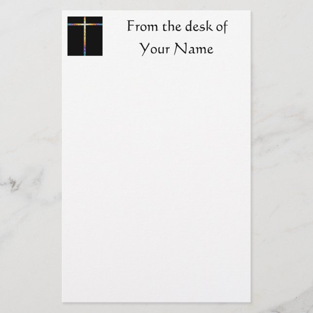 Papelería Cruz del vitral - inmóvil (Anverso)