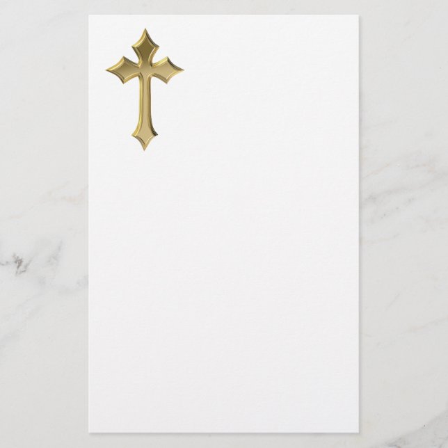 Papelería Cruz dorada (Anverso)