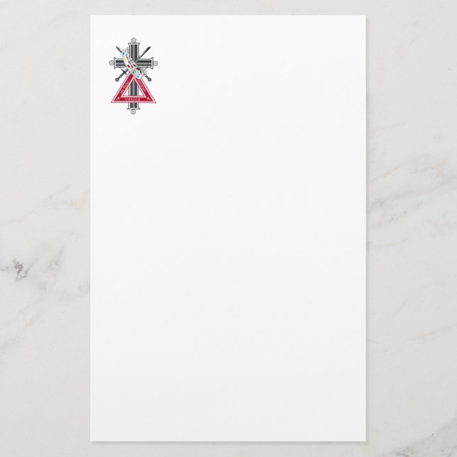 Papelería Cruz masónica (Anverso)