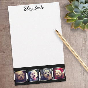Papelería Cuadrados de Collage de fotos en blanco y negro pe