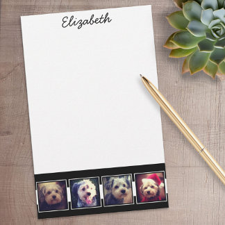 Papelería Cuadrados de Collage de fotos en blanco y negro pe