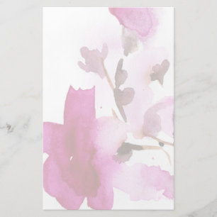 Papelería Cuadros acuáticos de flores abstractos 4