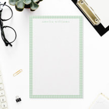 Cuadros de Gingham Verde