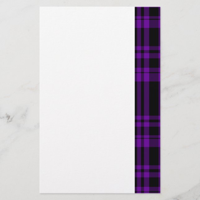 Papelería Cuadros Morados Punky (Anverso)