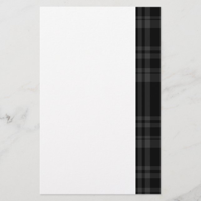 Papelería Cuadros negros punky (Anverso)