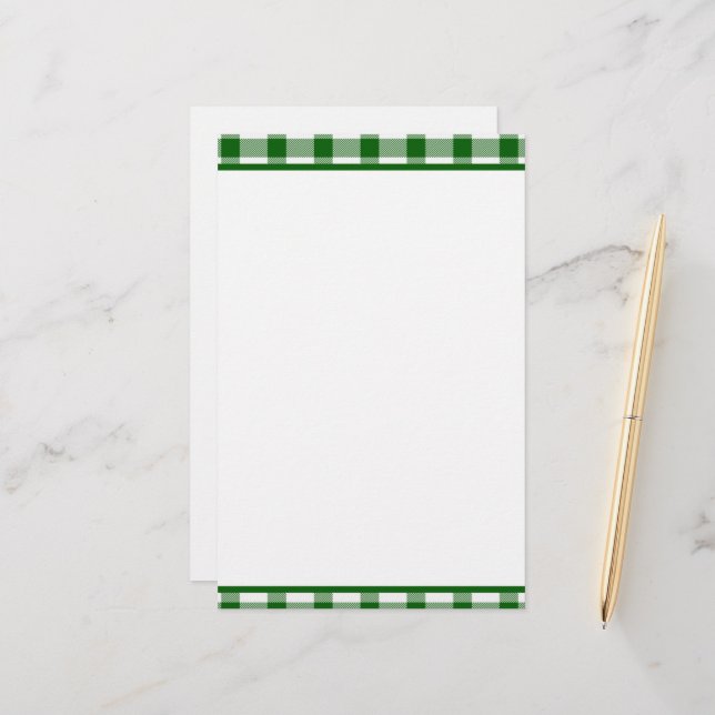 Papelería Cuadros verdes (Anverso/Reverso In Situ)