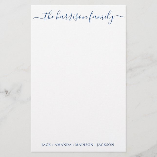Papelería Cualquier estilo de estilo de la familia de guione (Anverso)