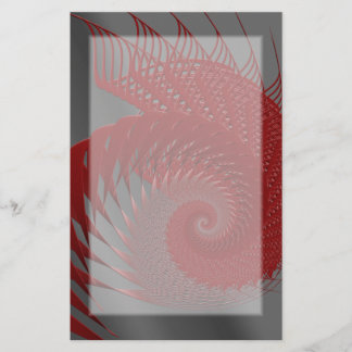 Papelería Cubierta mecánica. Arte digital gris y rojo.