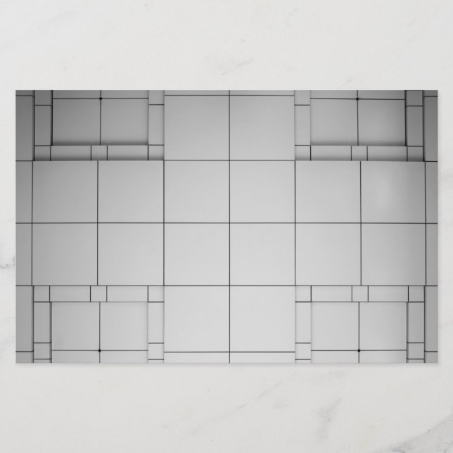 Papelería Cubos abstractos (Anverso)