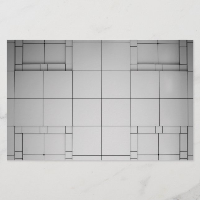 Papelería Cubos abstractos (Anverso)