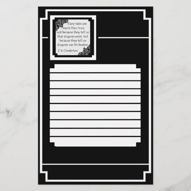 Papelería Cuentos de hadas… Inmóvil (Anverso)