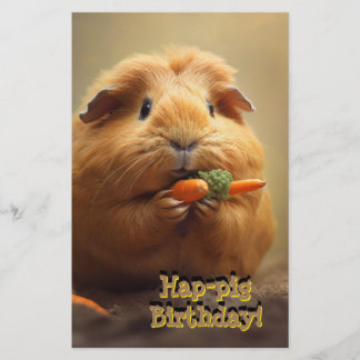 Papelería ¡Cumpleaños de los cerdos de Hap!