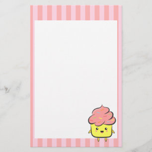 Papelería Cupcake feliz y kawaii con sprinkles coloridos