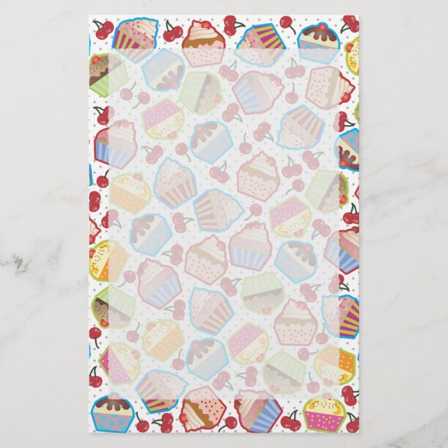 Papelería Cupcakes de Lotsa en Estacionamiento de Cerezas (Anverso)