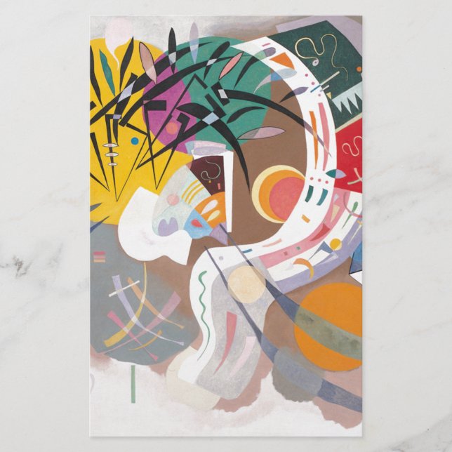Papelería Curva dominante de Kandinsky (Anverso)
