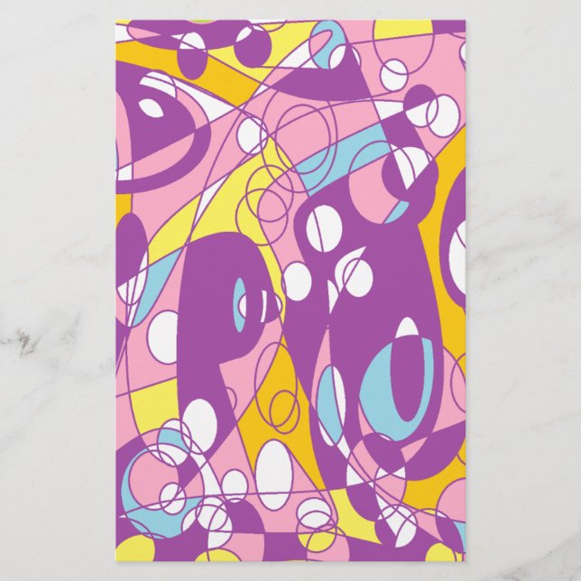 Papelería Curva púrpura (Anverso)