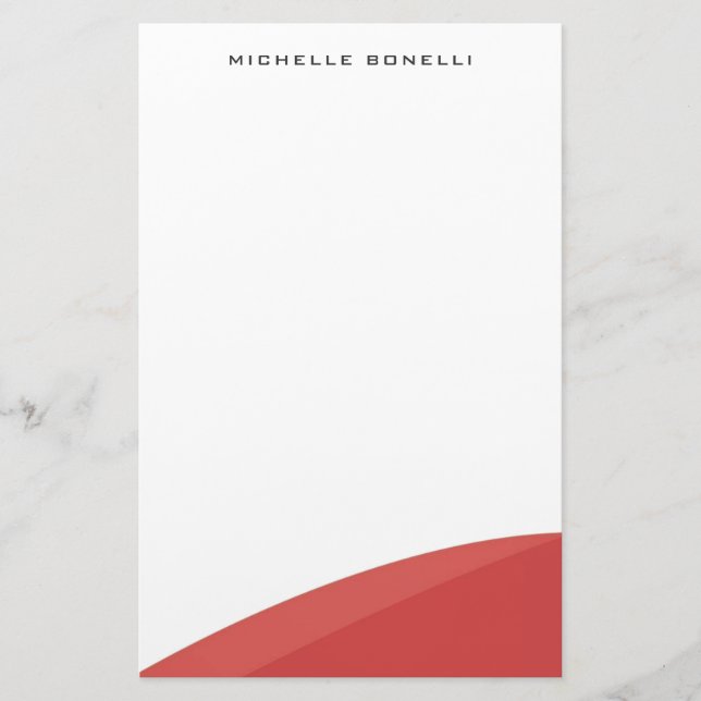Papelería Curvas Minimalistas Profesionales Modernas (Anverso)