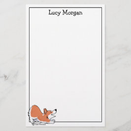 Papelería Custom Corgi Cute Dog Art Stationery